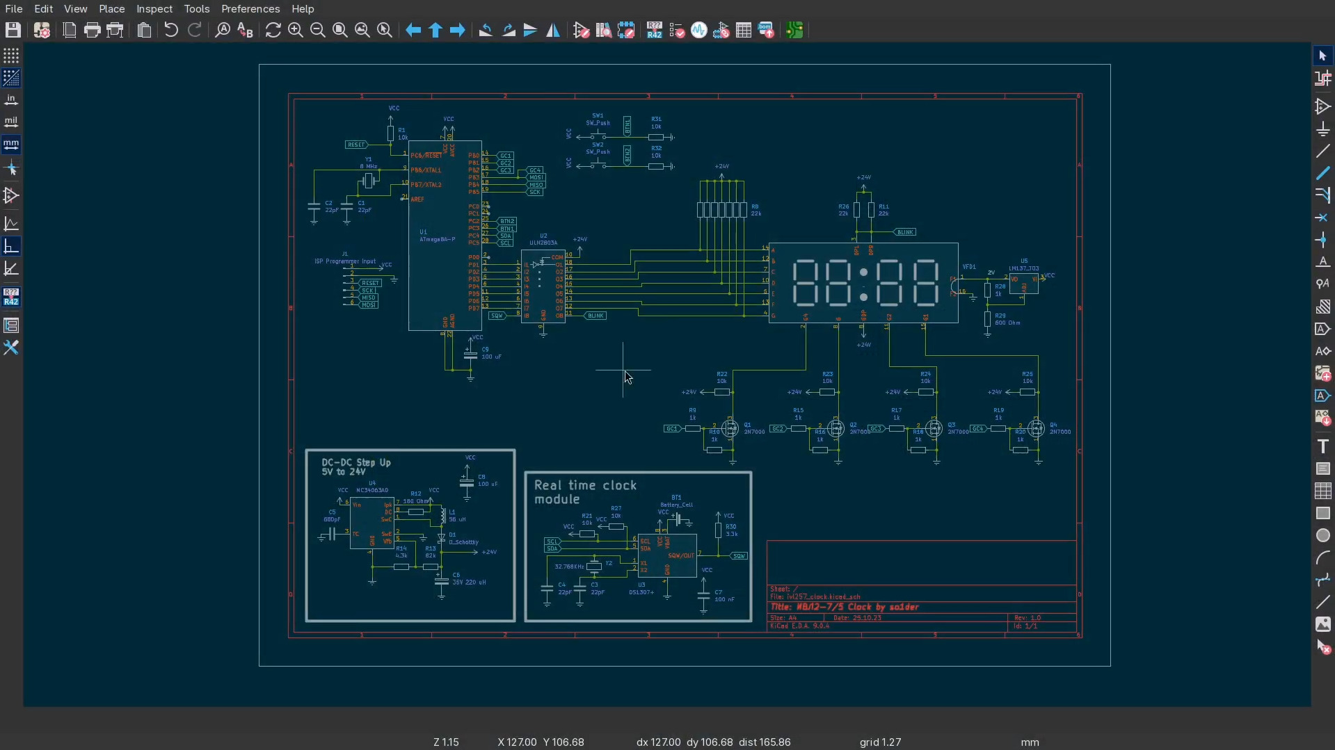 Схема в KiCad