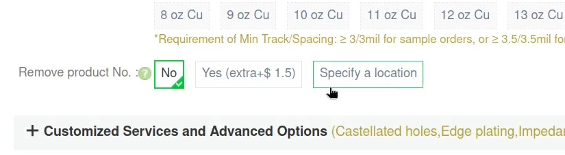 Розташування номера замовлення