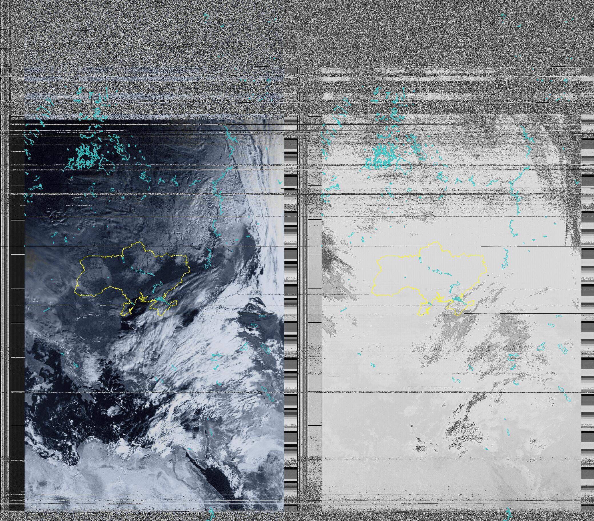 "Зображення з супутника NOAA-19"