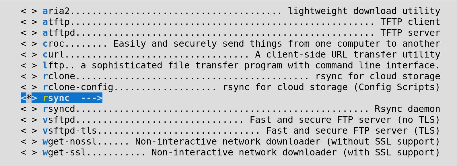 "rsync"